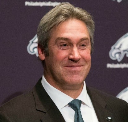 File:Doug Pederson (Eagles).jpg by Teed Johnson is marked with CC0 1.0