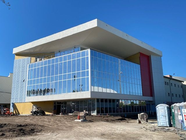 The progress of Tampa Prep's BOLD building at the time of publishing this article. 